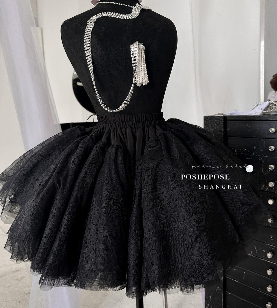 Lolita Dress Petticoat Puffy Black And White Pettipants (F L M S XS) 36386:542750 (F L M S XS) 36386:542750