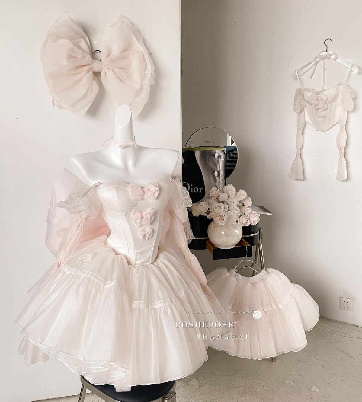 Pink Lolita Dress Corset Dress Princess Dress 36384:540784 36384:540784