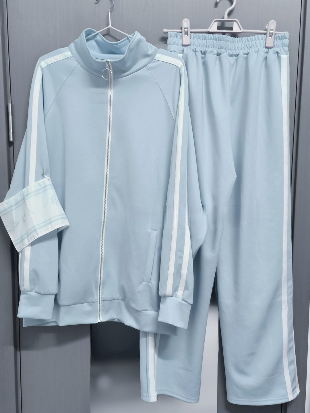 Tenshi Kaiwai Jersey Jacket, Water Blue Pants 44856:825635