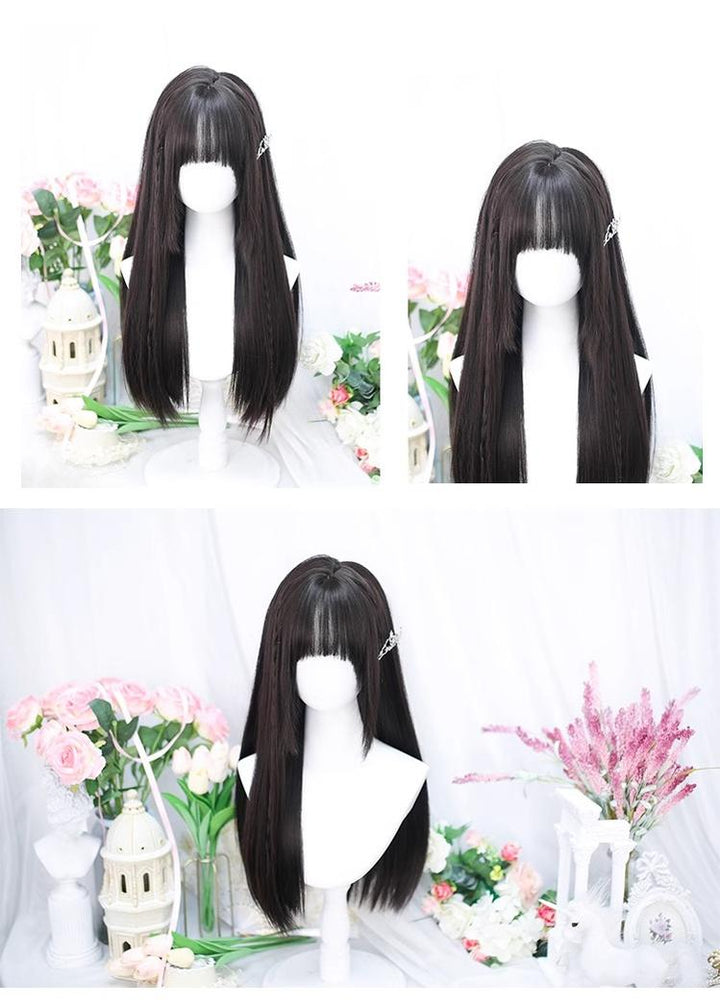 Lolita Wig Long Straight Wig Multicolor 35934:507606 35934:507606