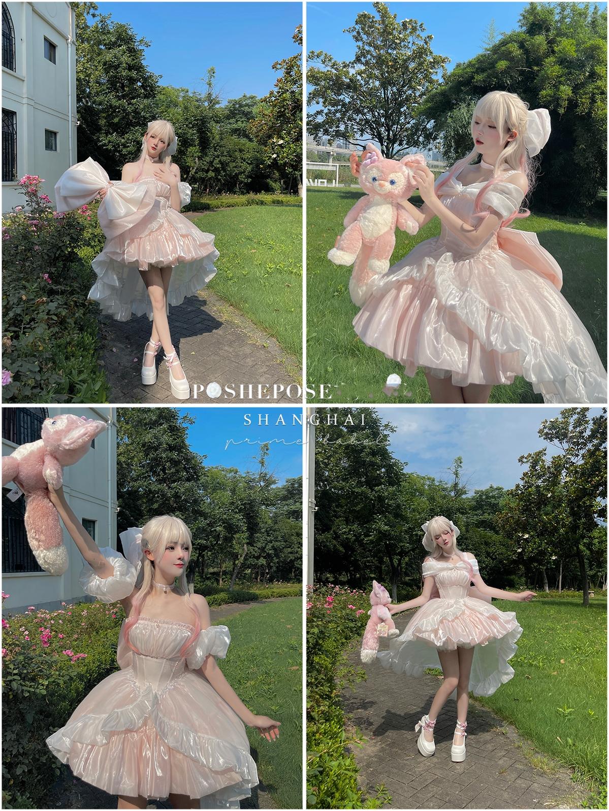 Lolita Dress Corset Dress Princess Vibe Dress Macaron Dress 36382:541718