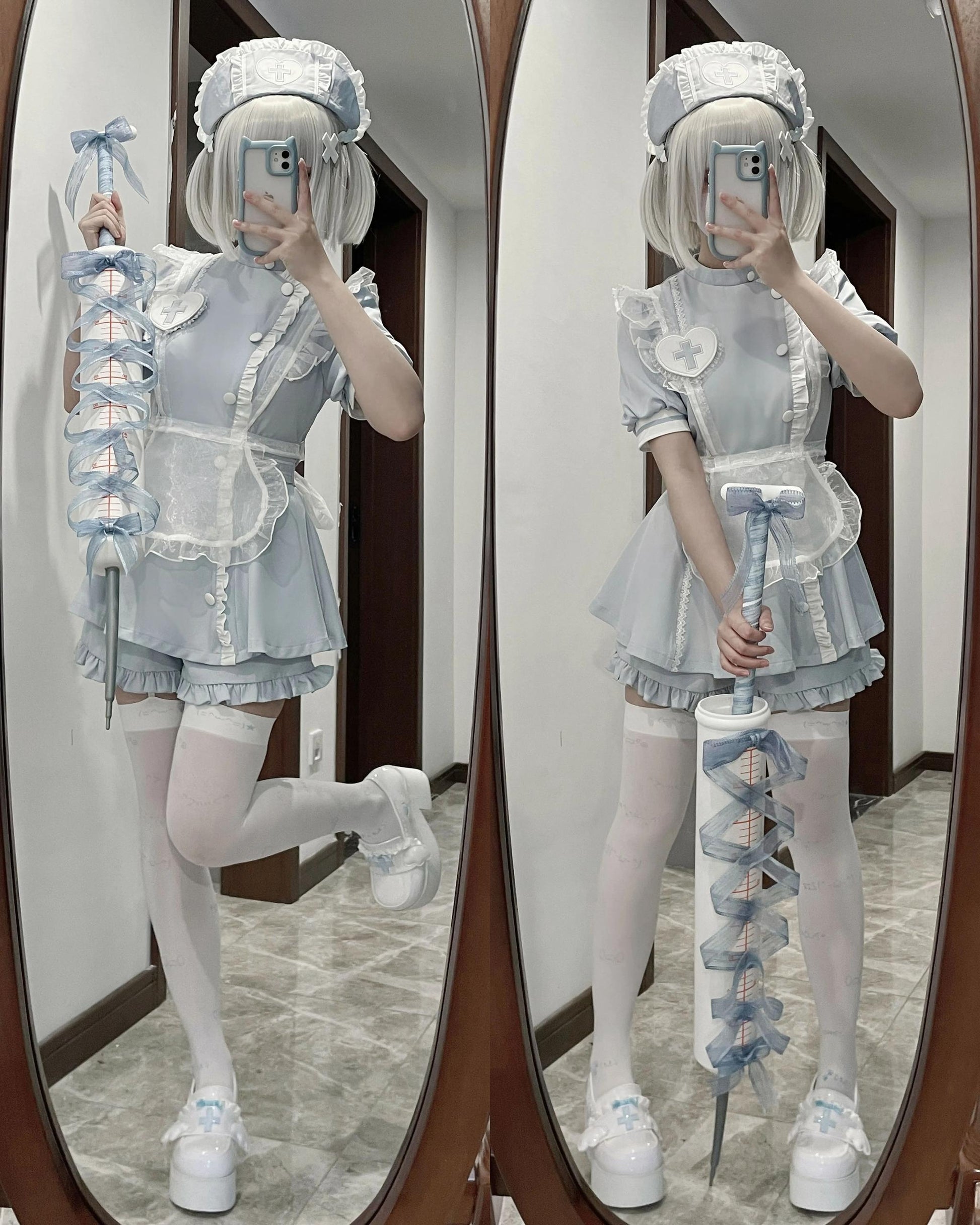 Tenshi Kaiwai Dress Set Nurse Medical Series Outfit Sets 37460:560298