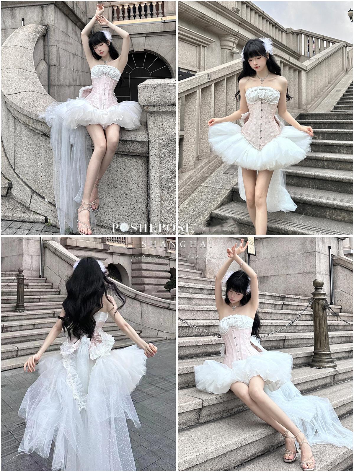 Lolita Dress Petticoat Puffy Black And White Pettipants 36386:542668