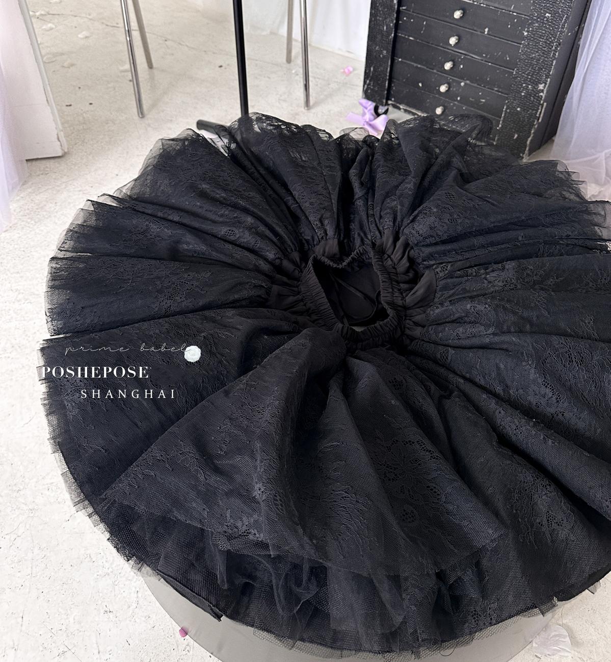 Lolita Dress Petticoat Puffy Black And White Pettipants 36386:542722