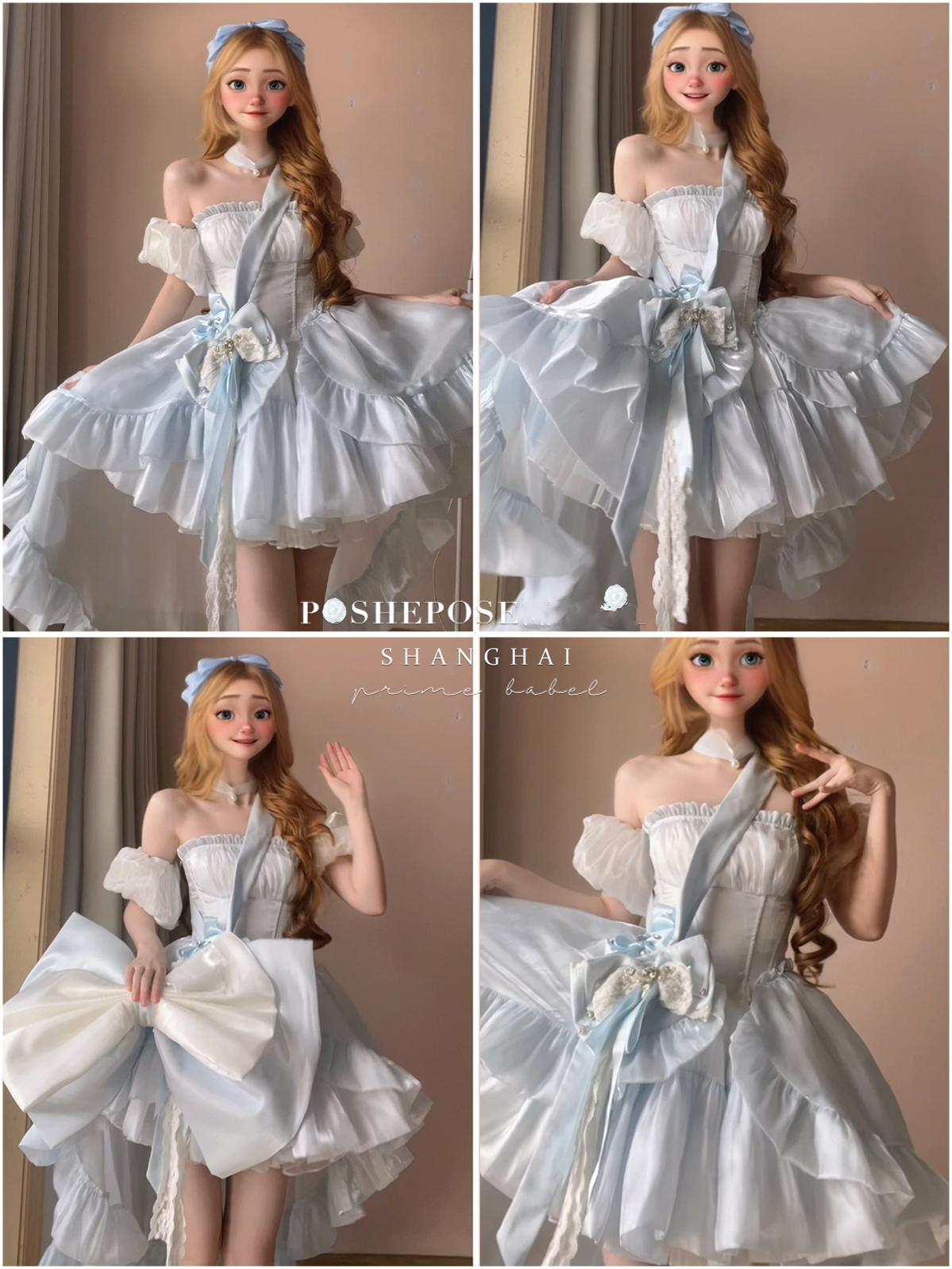Lolita Dress Corset Dress Princess Vibe Dress Macaron Dress 36382:541840