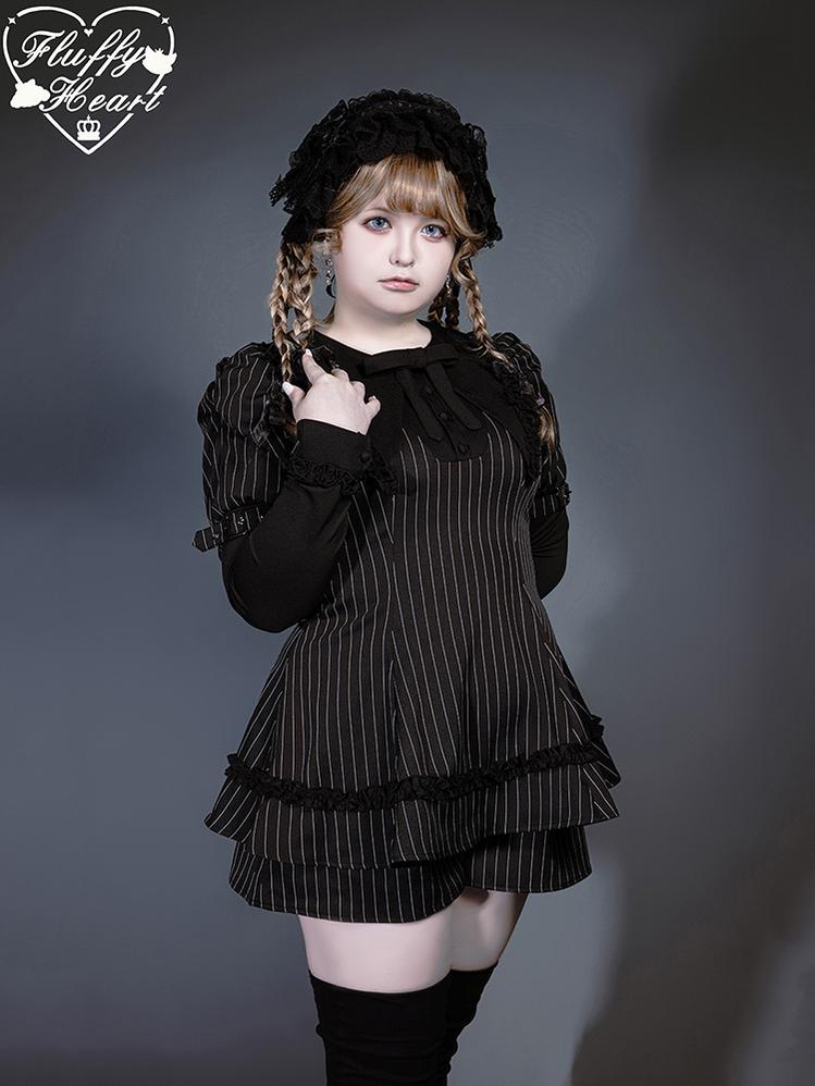 Jirai Kei Dress Set Puritan Collar Dress And Shorts Setup 40752:677260