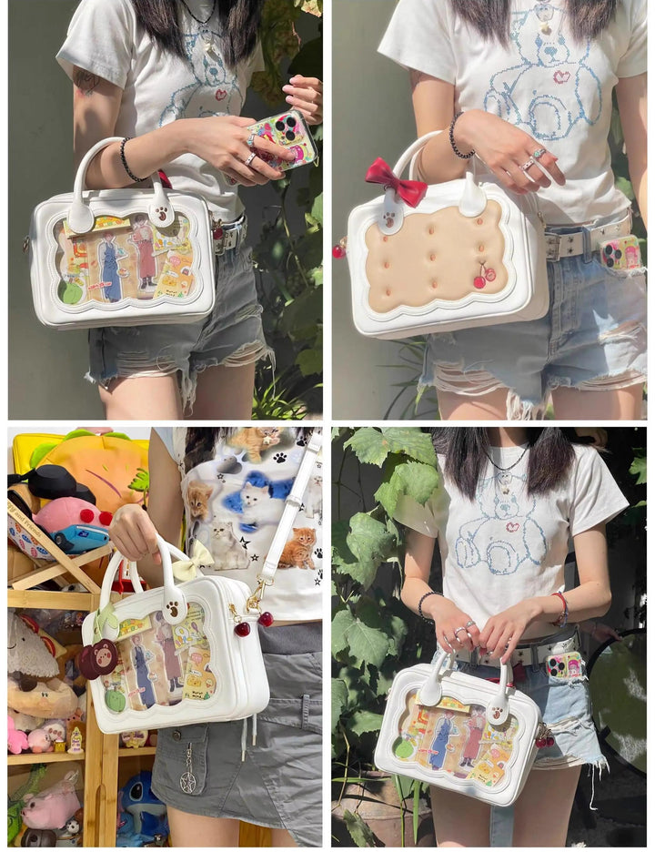 Cute Bow Bag Cherry Bear Cookie Crossbody Itabag 21908:331456 21908:331456