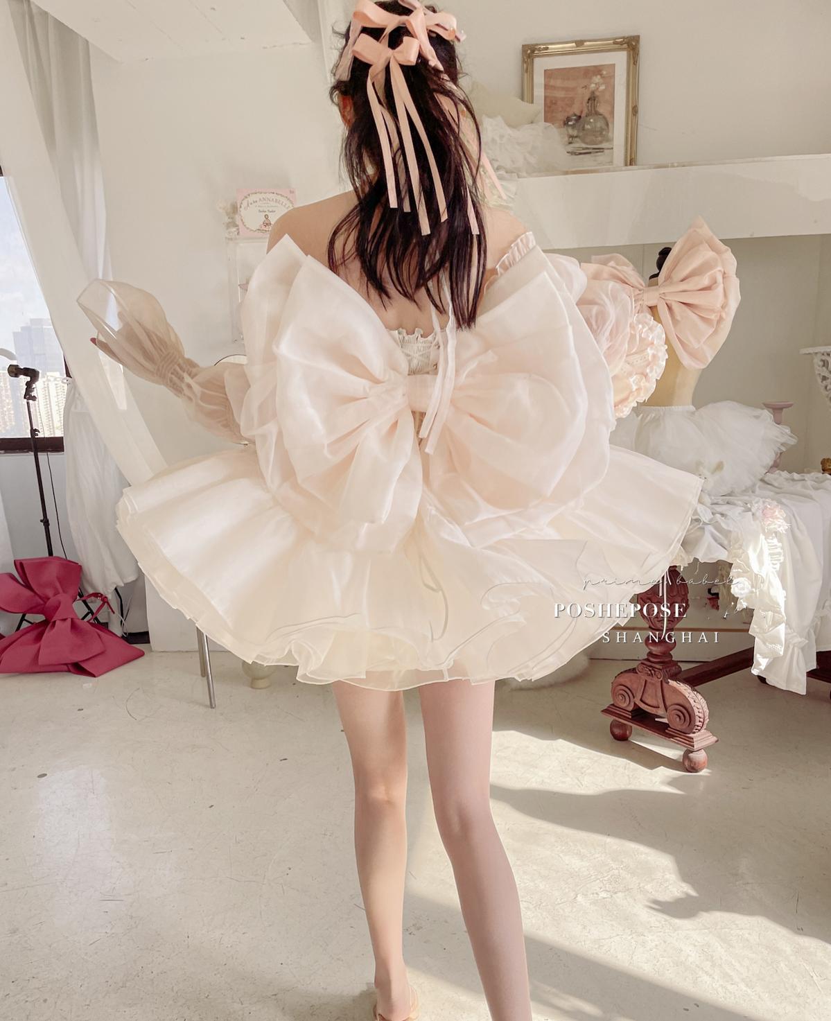 Pink Lolita Dress Corset Dress Princess Dress 36384:540744 36384:540744