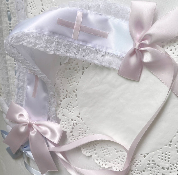 Jiari Kei Aqua Pink Handmade Cross Headband 21672:315474