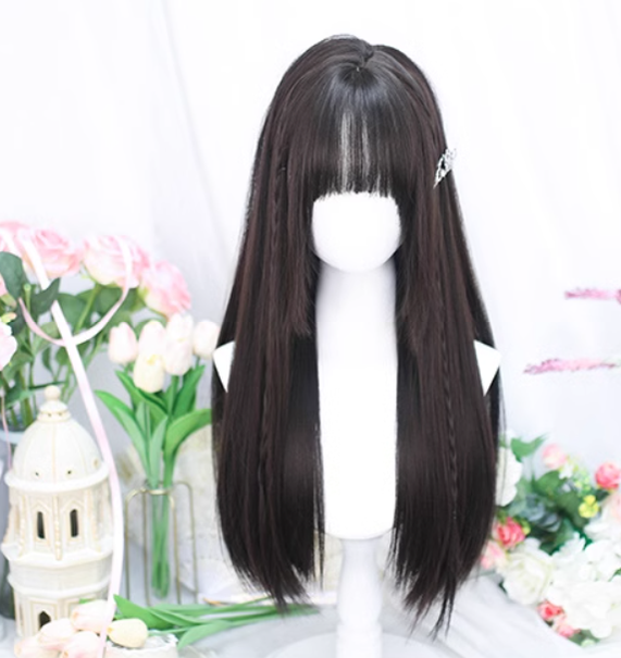 Lolita Wig Long Straight Wig Multicolor 35934:507610 35934:507610