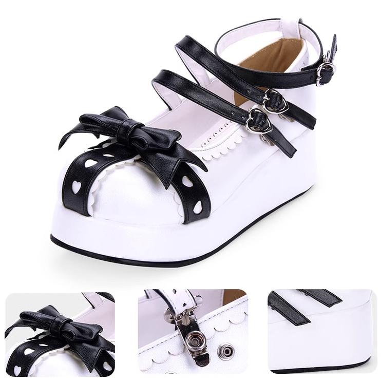 Lolita Platform Shoes Round Toe Thick Bottom Princess Shoes 37448:561700 37448:561700