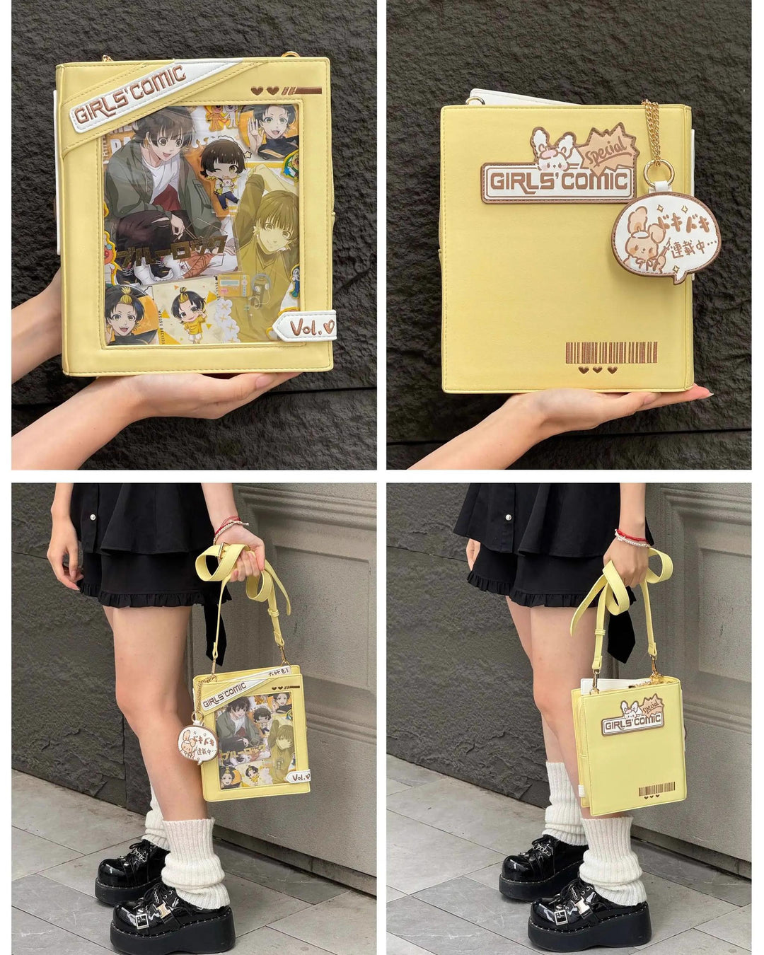 Kawaii Itabag Crossbody Bag Book-shaped Bag 40112:670842