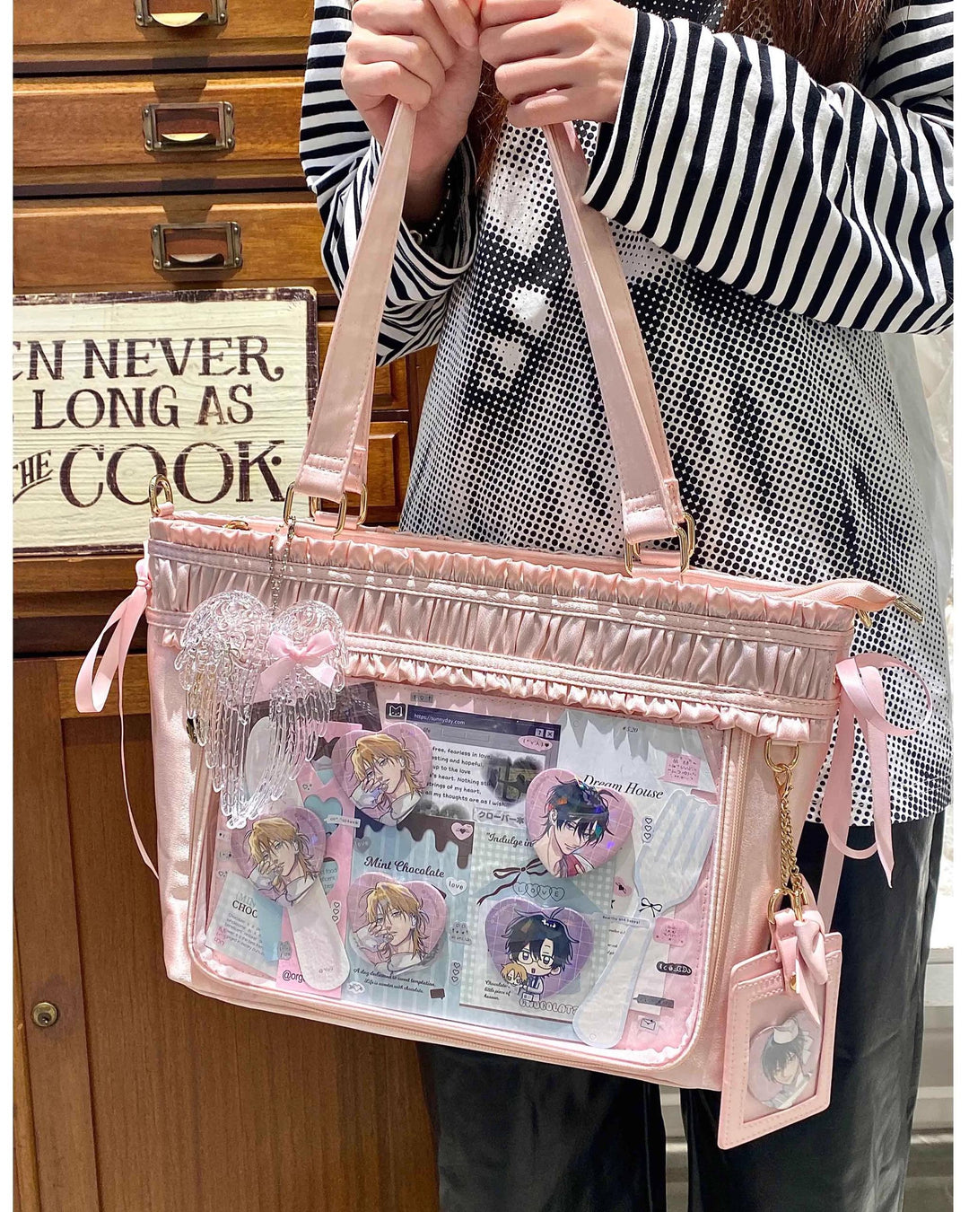 Lolita Itabag Ribbon Itabag Large Capacity Handbag Crossbody Bag 41754:719218