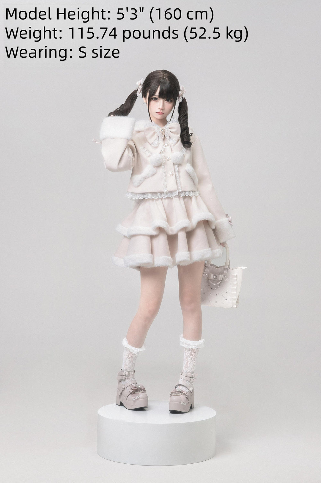 Ryousangata Tiered Skirt Outfit, Detachable Bunny Ear 44592:814177