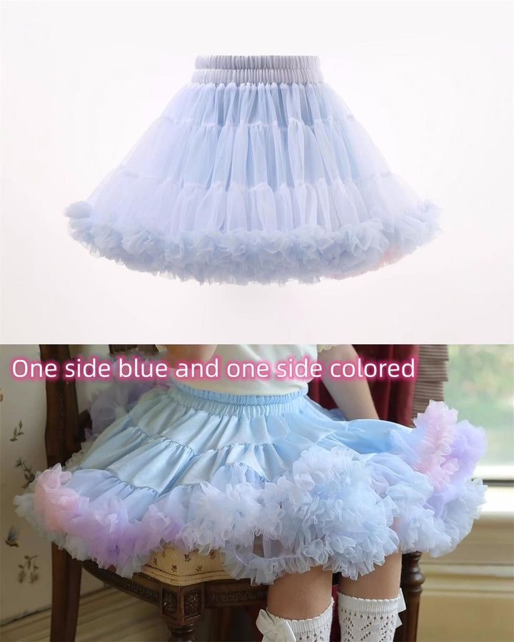 Pink White Lolita Petticoats Soft Yarn Multicolor (adults)) 22776:355670 (adults)) 22776:355670