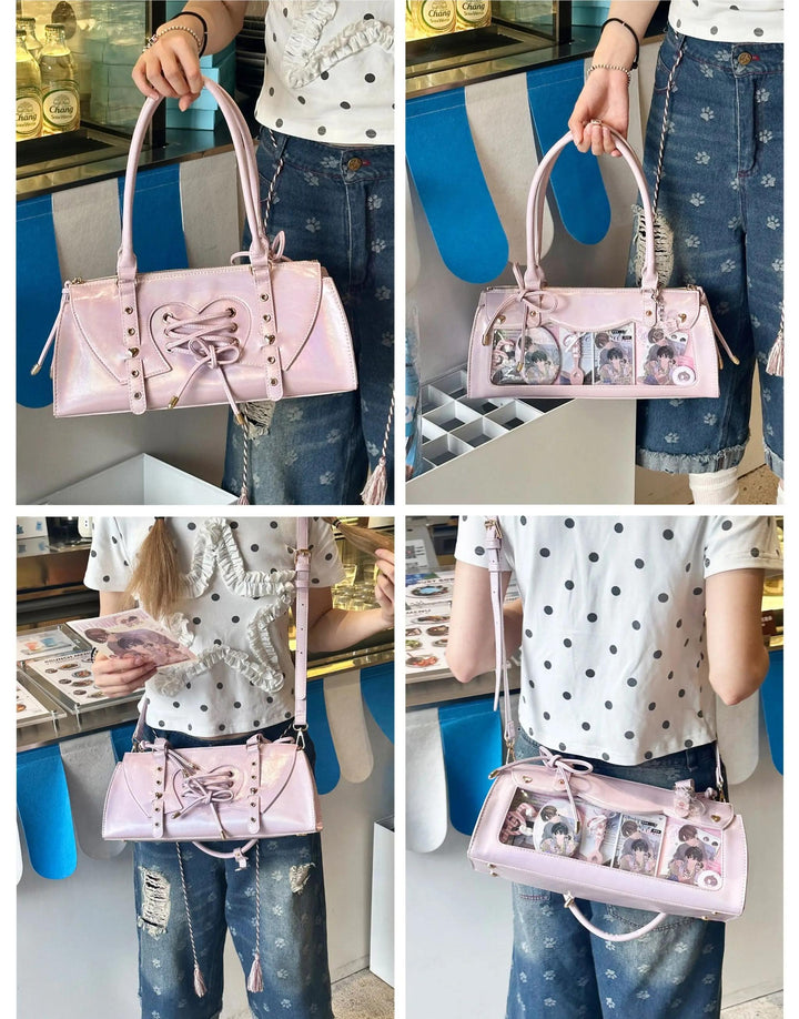 Vintage Baguette Itabag, Detachable Crossbody Shoulder Strap 45413:848888