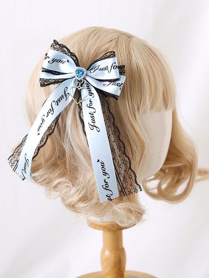 Jirai Kei Hair Clips Ryousangata Ribbon Bow Headwear 22542:333304 22542:333304