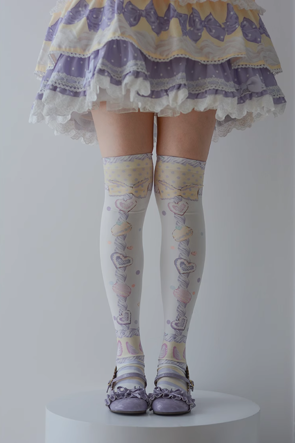 Lolita Woman Socks Pastel color Colour Knee-High Socks 31746:367398 31746:367398