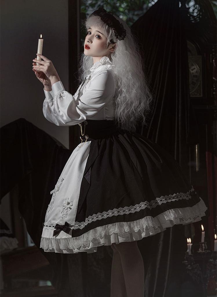 Gothic Ouji Lolita Skirt Cloak Pants Set Prince Lolita – Honey