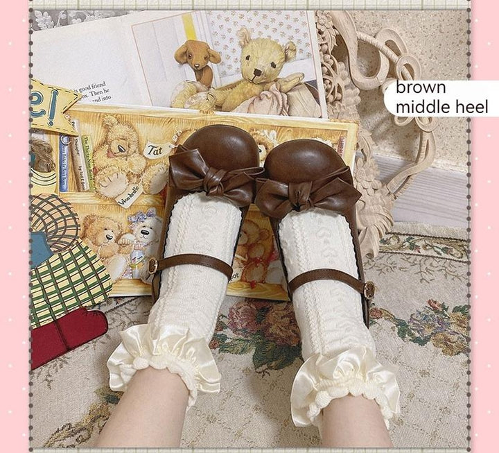 Kawaii Fashion Lolita Round-Toe Mary Jane Shoes Multicolor 22832:327360