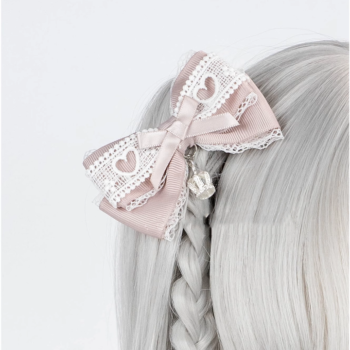 Jirai Kei Hair Clip Ryousangata Barrette Lolita Bow Headpiece 41588:704170