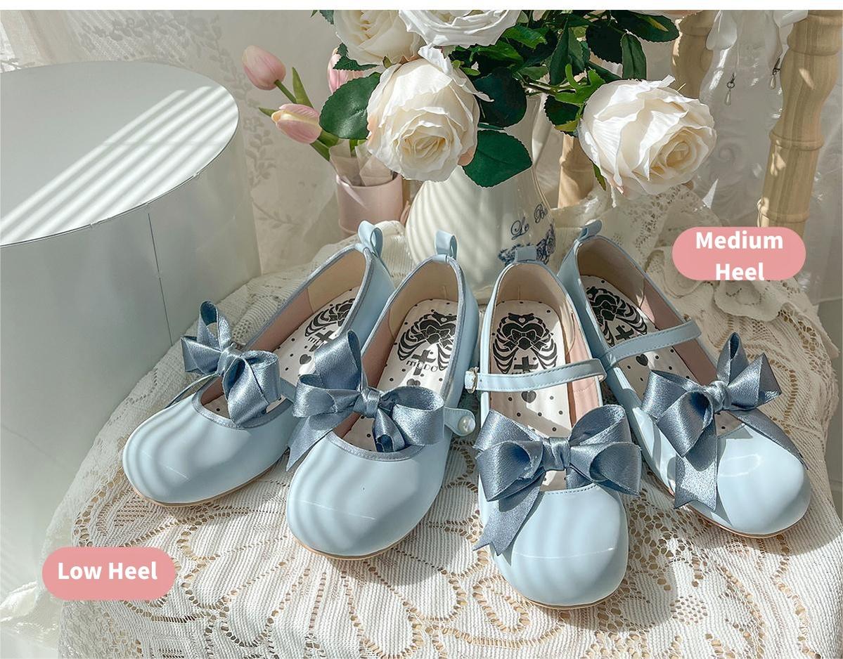Lolita shoes Round Toe Heels Shoes Multicolors 35594:546412