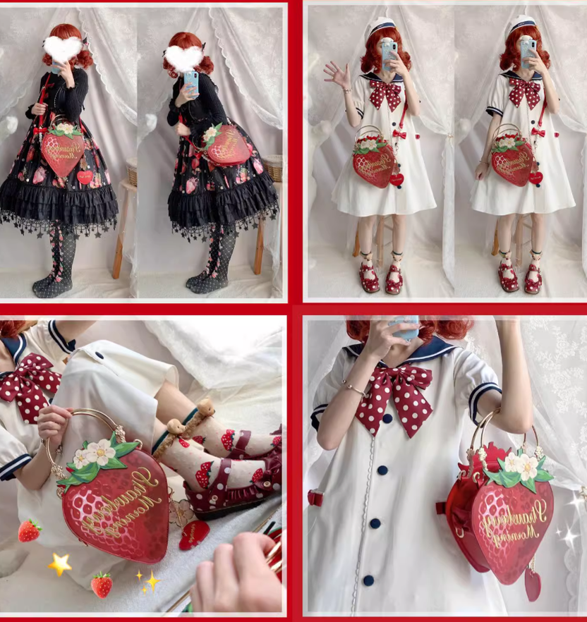 Sweet Lolita Bag Strawberry Handbag Crossbody Shoulder Bag 41814:722446