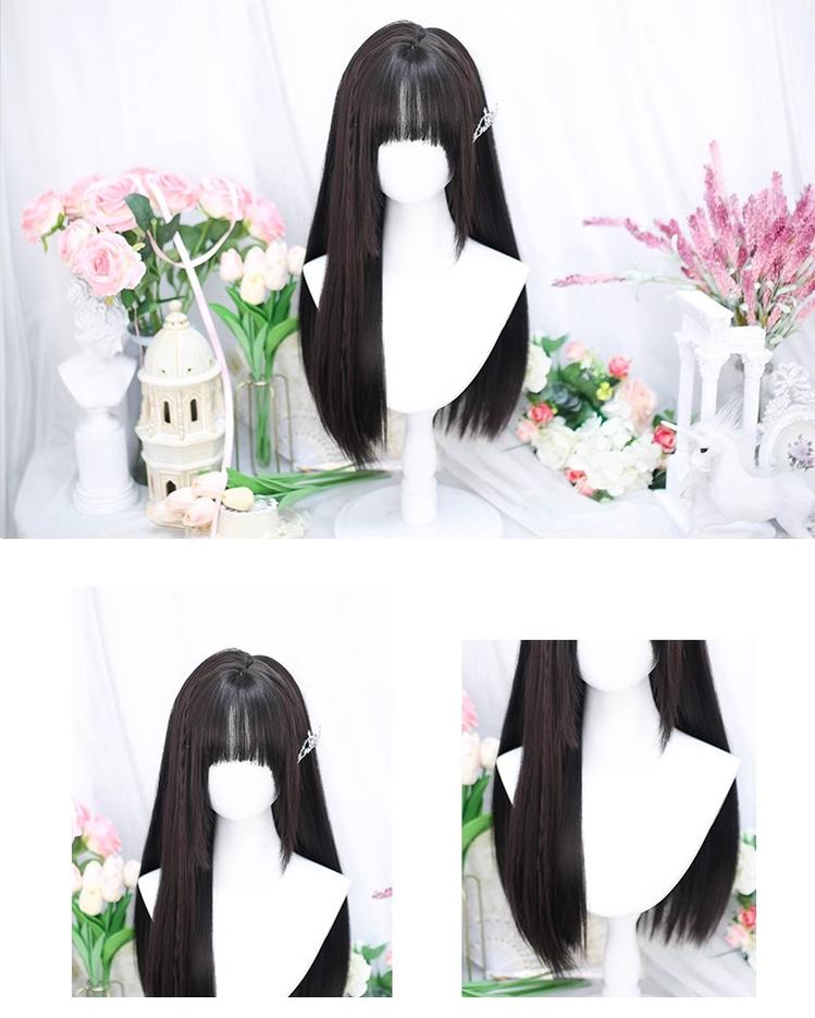 Lolita Wig Long Straight Wig Multicolor 35934:507604 35934:507604