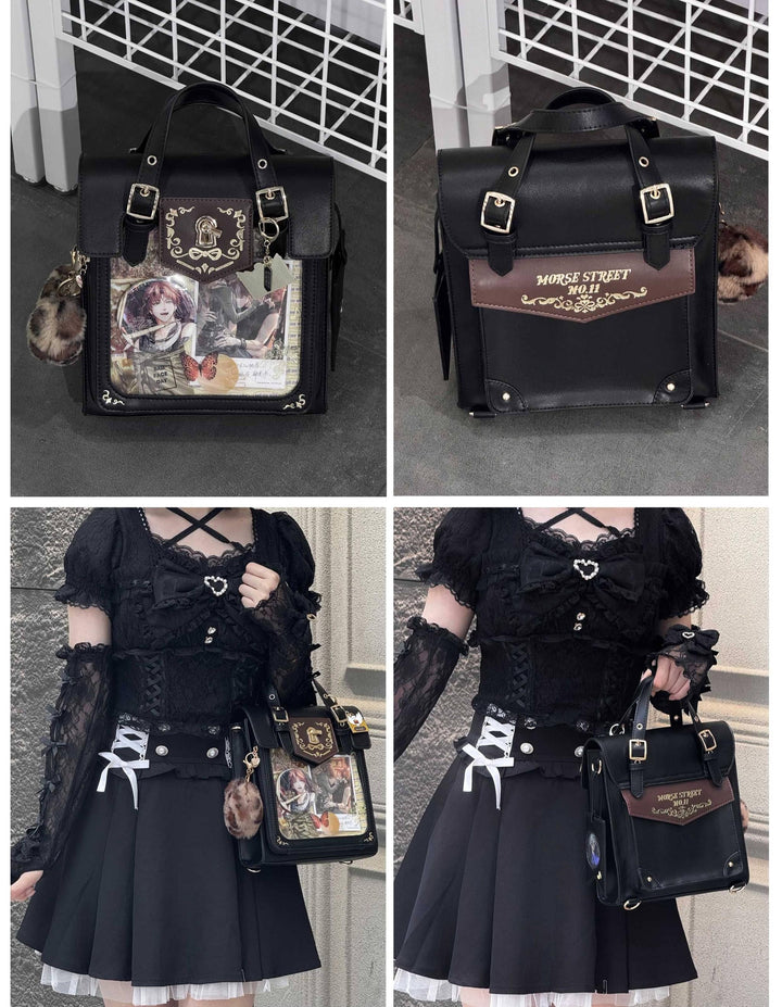 Vintage Embroidered Ita Bag, Clear Display Window 45415:846876