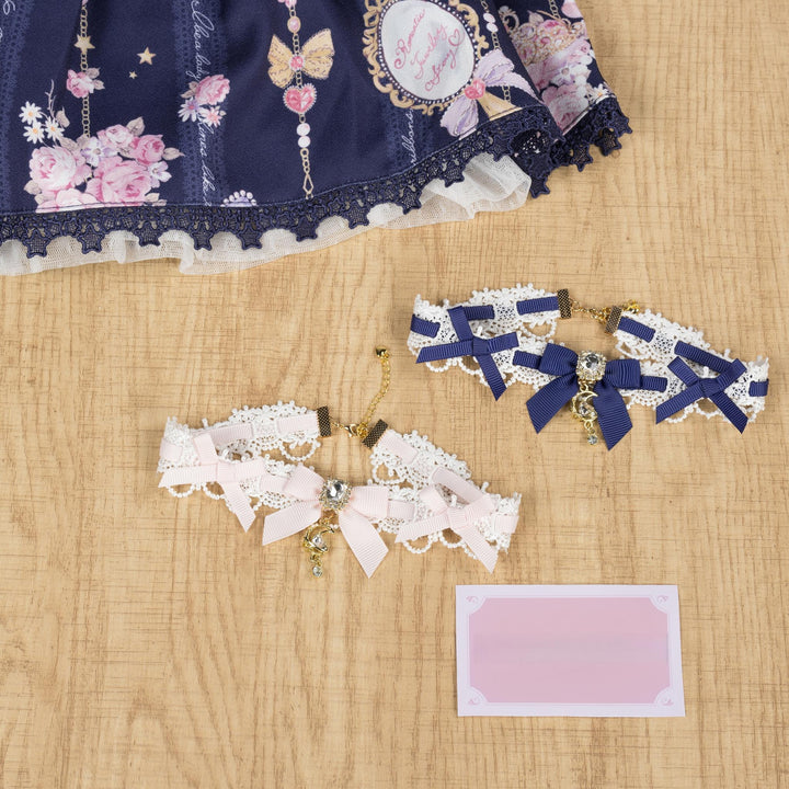 Ryousangata Ribbon Choker, Star Moon Pendant 44195:802789