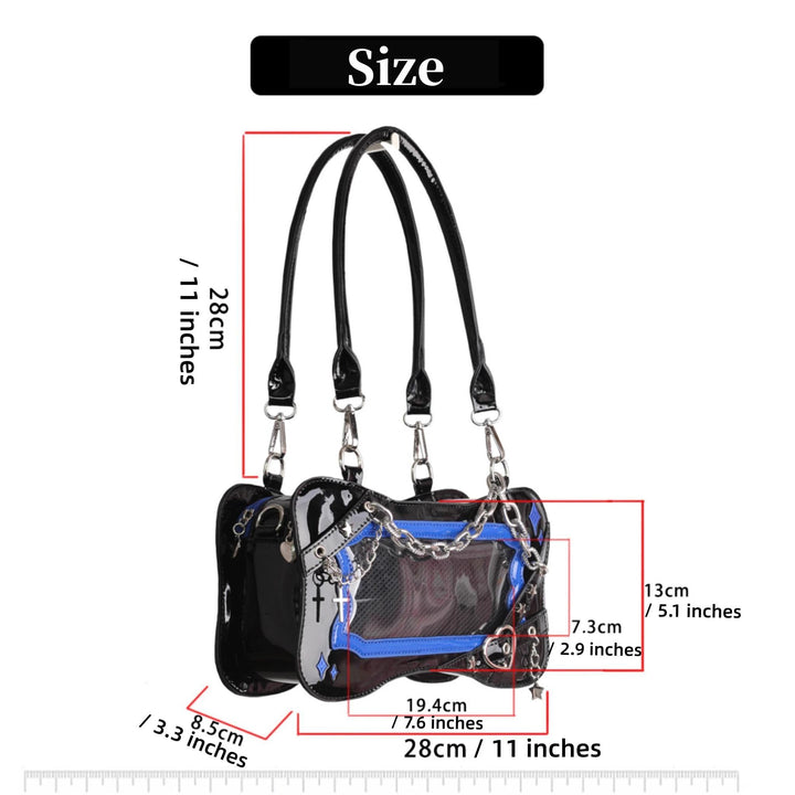 Y2K Ita Bag Bone-shaped Shoulder Bag Multicolor 35780:519914 35780:519914