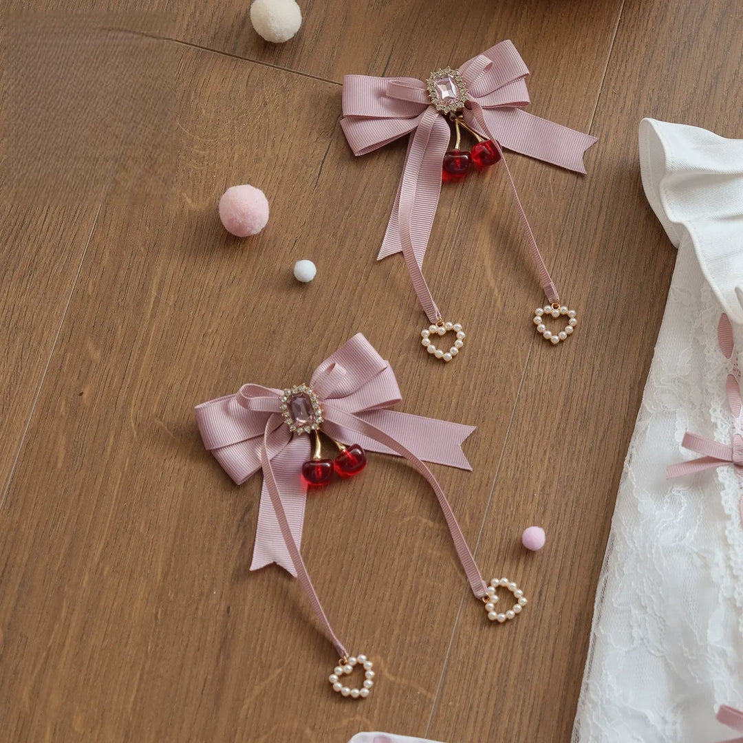 Kawaii Lolita Bunny Print JSK Dress, Detachable Apron (M) / L M S) 45164:838509