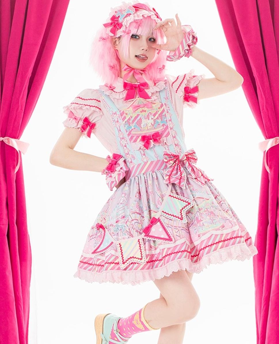 Sweet Lolita Dress Lolita Salopette JSK Set Multicolors 36482:552184 36482:552184