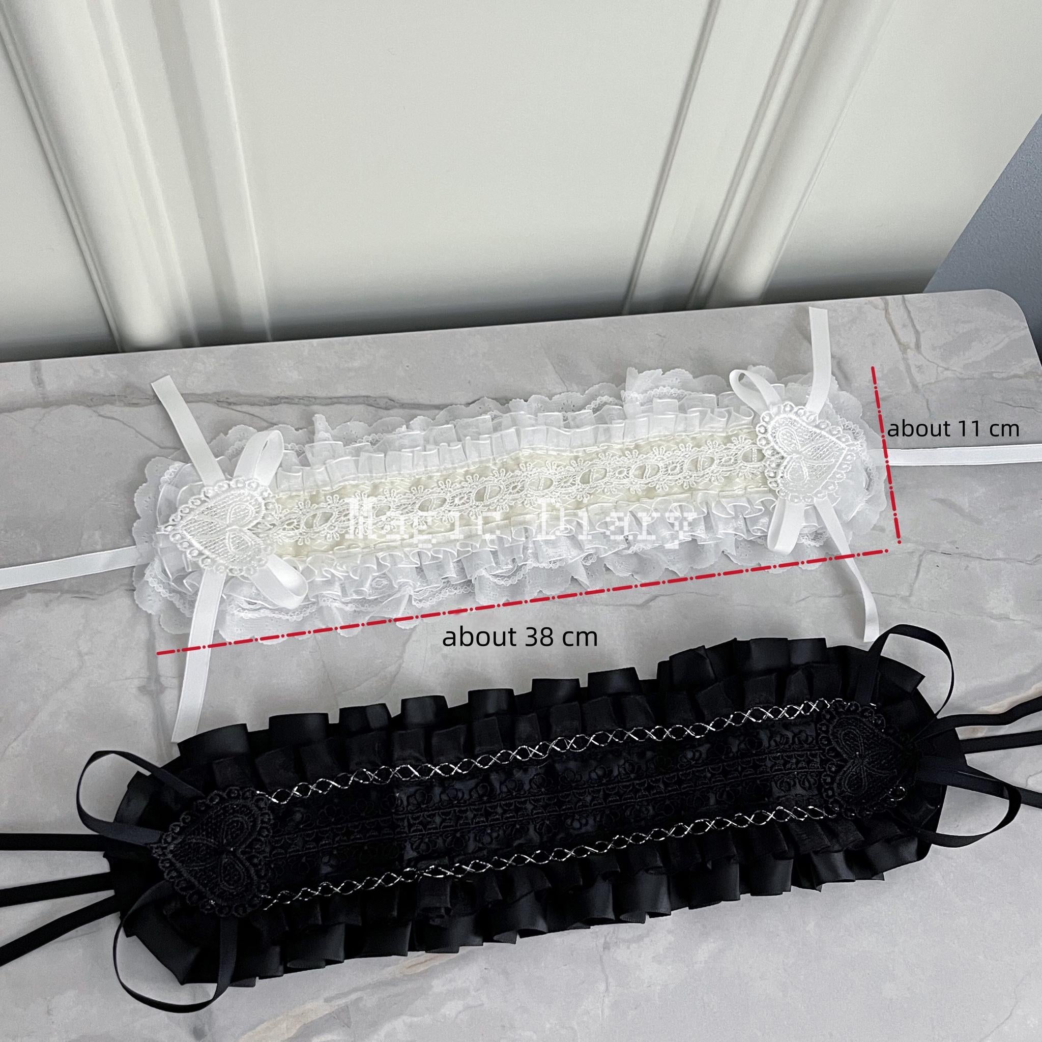 Gothic Lolita Lace Headband, Fixed Clips – Honey Wardrobe