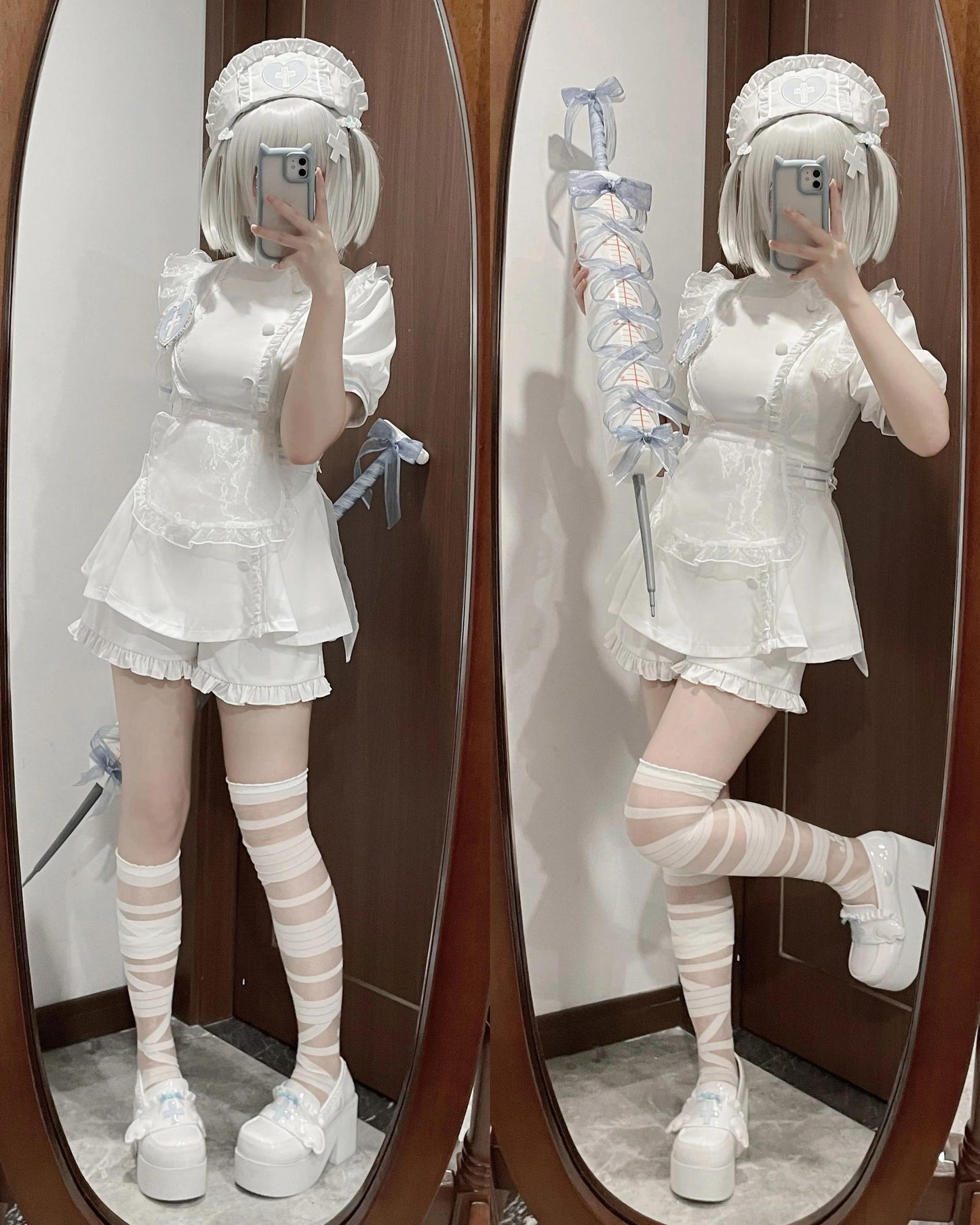 Tenshi Kaiwai Dress Set Nurse Medical Series Outfit Sets 37460:560304