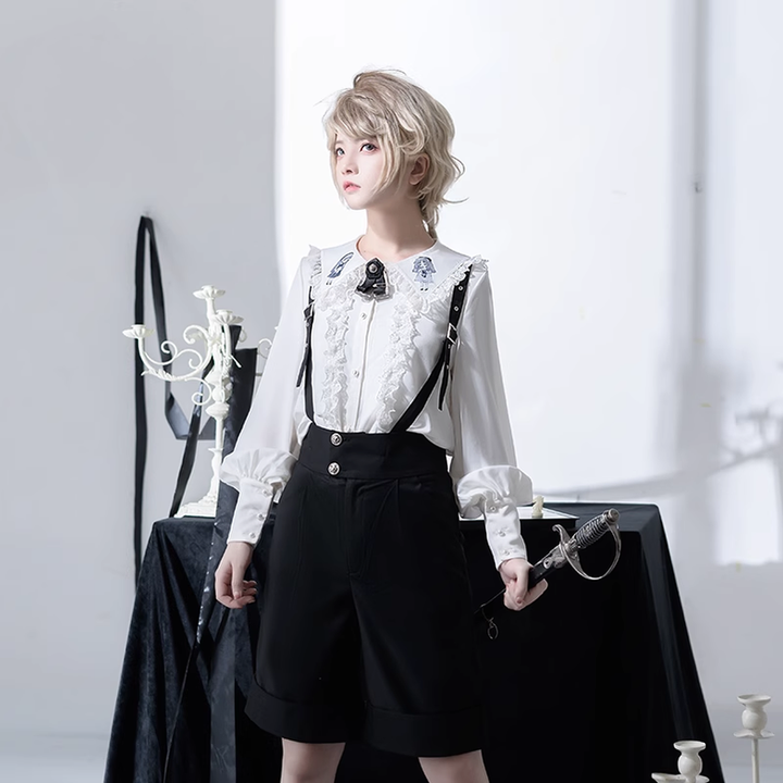 Ouji Lolita Blouse Prince Series Shirt And Suspender Pants (L M S XL) 39362:629050