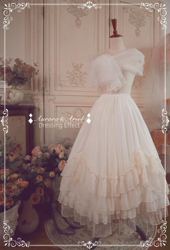 Lolita Fashion Petticoat 60CM A-line Daily Soft Organza 42245:734862