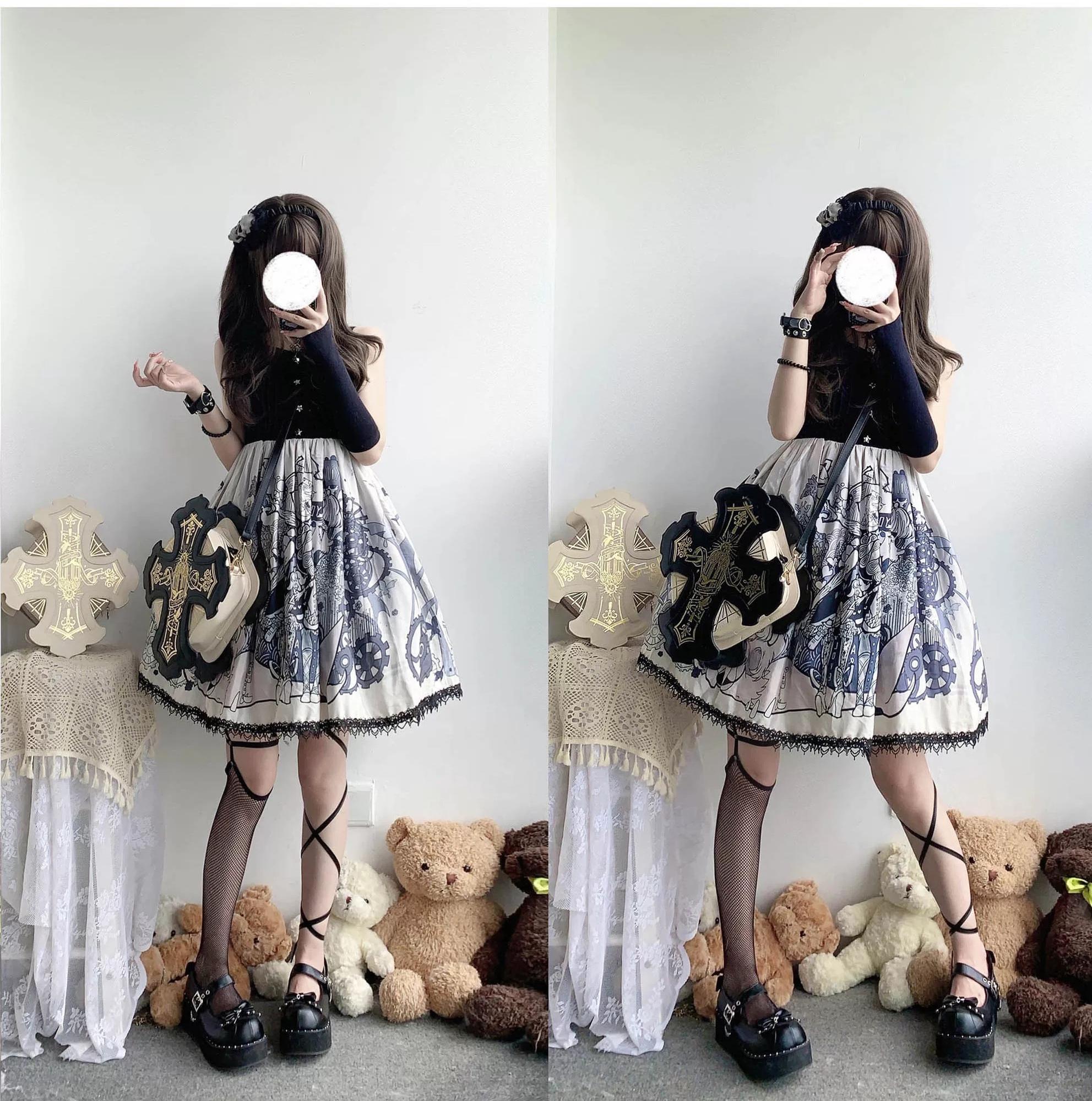 Gothic Lolita Bag, Two Detachable Shoulder Straps – Honey Wardrobe