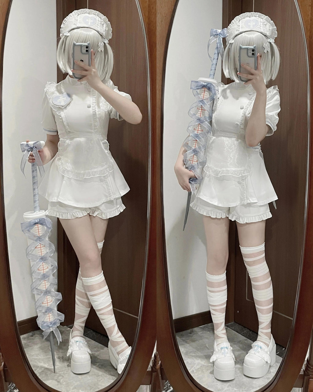 Tenshi Kaiwai Dress Set Nurse Medical Series Outfit Sets 37460:560306