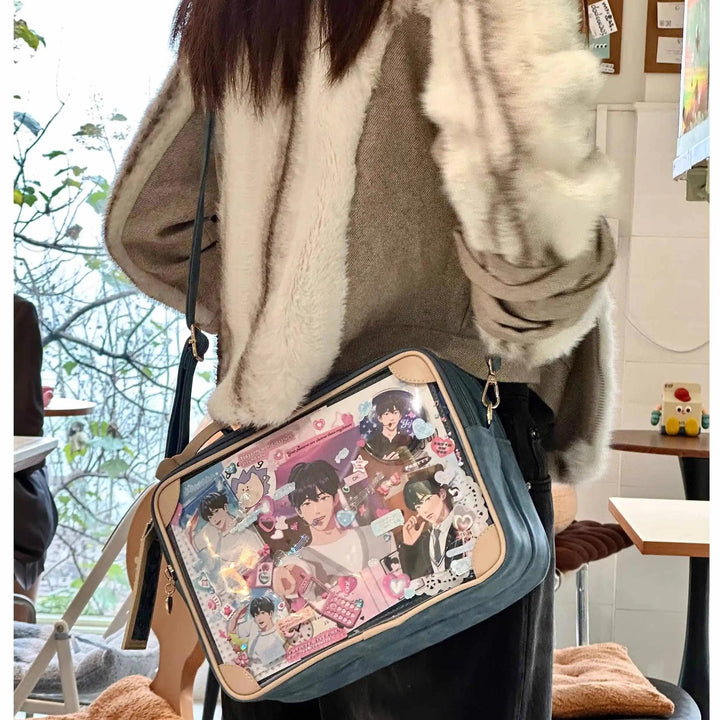 Kawaii Itabag Crossbody Shoulder Bag Vintage Square Bag 35278:491804