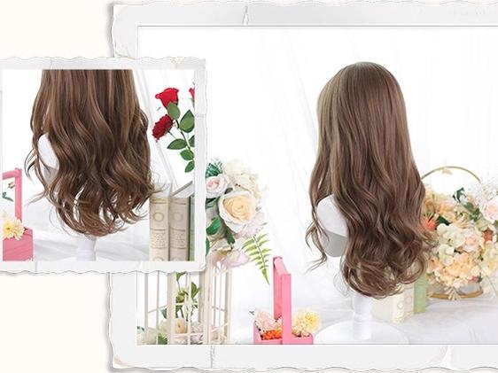 Lolita Wig Jirai Kei Long Wig JK Daily Curly Wig 35612:496122 35612:496122