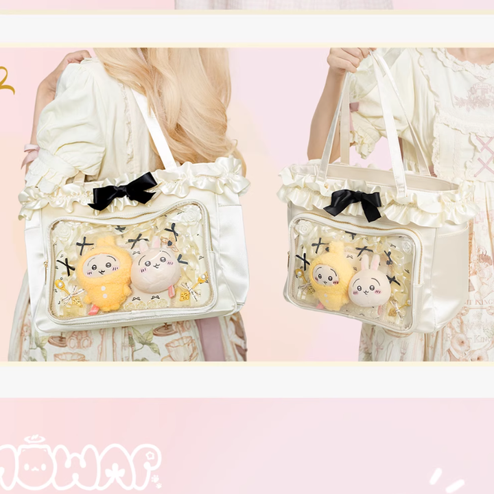 Lolita Fashion Itabag Satin Tote Bag Large Capacity Handbag 41750:734643