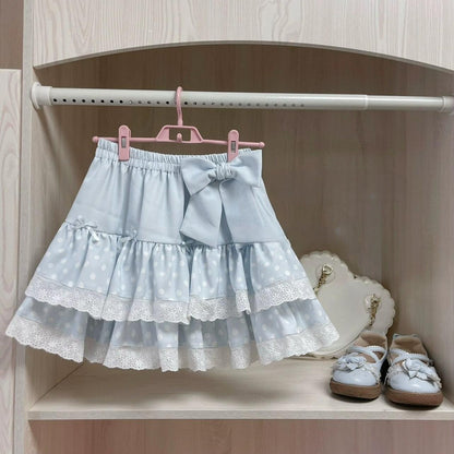 Kawaii Skirt Polka Dot Mini Sweet Cake A-Line Skirt 37286:555980