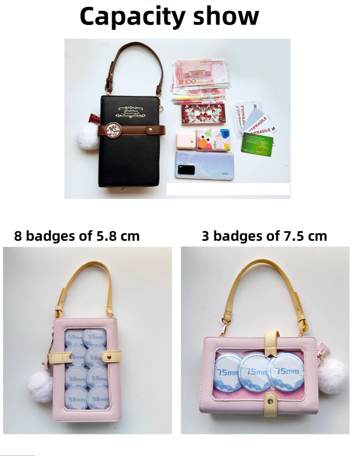 Kawaii Itabag Diary Card Bag Small Capacity Crossbody Bag 41816:722734