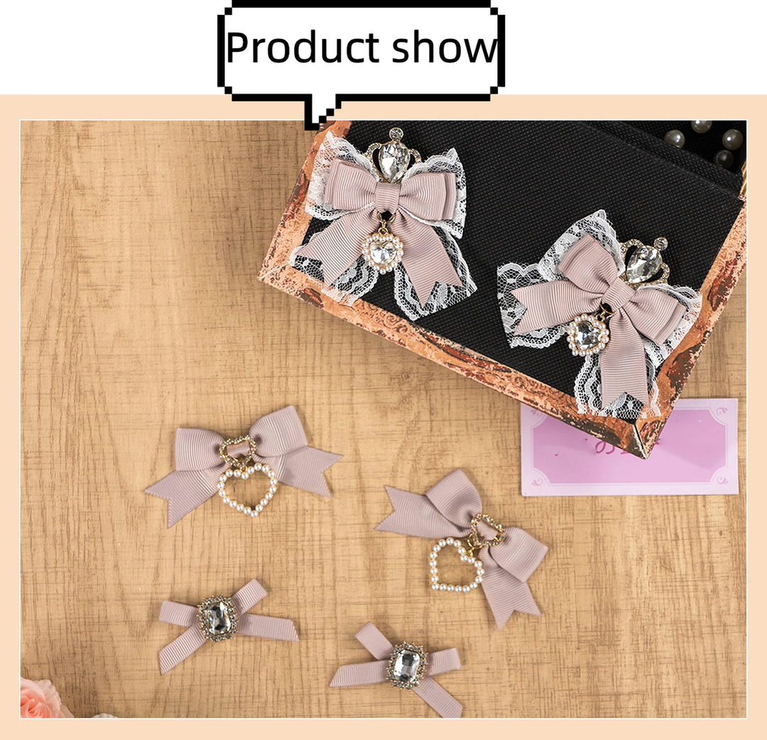 Jirai Kei Hair Clip Lolita Barrette Crown Side Clip 40896:695204