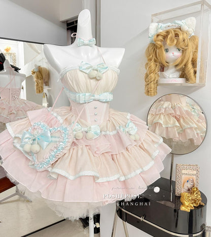 Lolita Petticoat Skirt White Multi-layer Pettipants 36394:549818