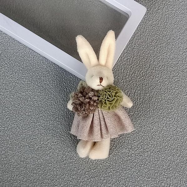 Mori Kei Brooch Cute Doll Brooch Plush Bunny Pin For Bags 36430:520962 36430:520962