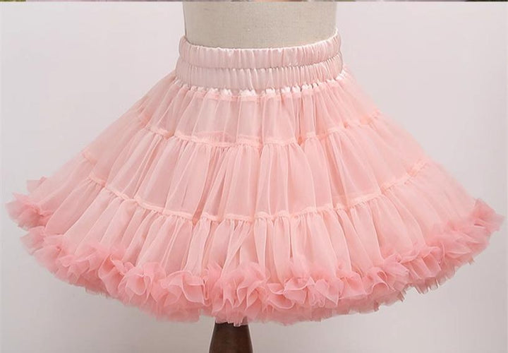 Pink White Lolita Petticoats Soft Yarn Multicolor 22776:355656 22776:355656