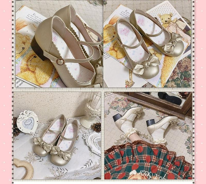 Kawaii Fashion Lolita Round-Toe Mary Jane Shoes Multicolor 22832:327352