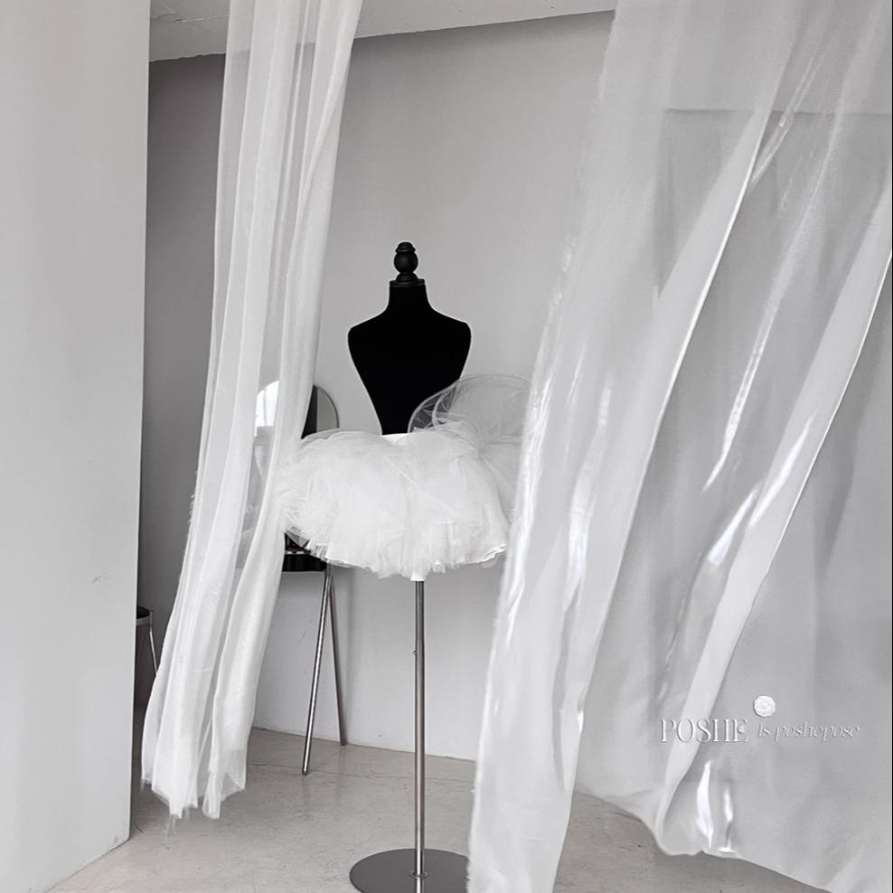 Lolita Dress Petticoat Puffy Black And White Pettipants 36386:542676